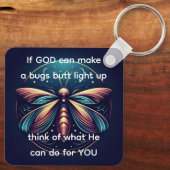 Bugs Hintern Light Up Firefly Blitze Bug Funny Schlüsselanhänger (Rückseite)