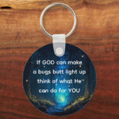 Bugs Hintern Light Up Firefly Blitze Bug Funny Schlüsselanhänger (Vorderseite)