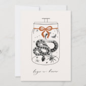 Bugs & Hisses Halloween Grußkarte Einladung (Vorderseite)