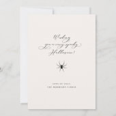 Bugs & Hisses Halloween Grußkarte Einladung (Rückseite)