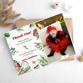 Bugs & Insekten Vintag Geburtstag Danke Karte