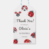 Bugs & Insekten Vintag Geburtstagsparty Geschenkanhänger (Rückseite)