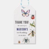 Bugs & Insekten Vintag Geburtstagsparty Geschenkanhänger (Vorderseite)