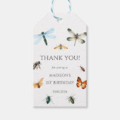 Bugs & Insekten Vintag Geburtstagsparty Geschenkanhänger (Vorderseite)