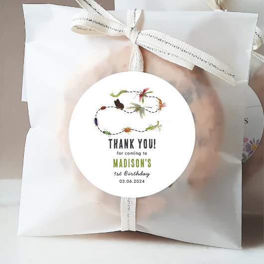 Bugs & Insekten Vintag Geburtstagsparty Geschenkanhänger
