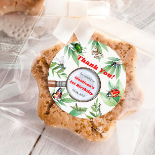 Bugs & Insekten Vintag Geburtstagsparty Runder Aufkleber