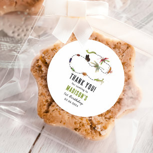 Bugs & Insekten Vintag Geburtstagsparty Runder Aufkleber