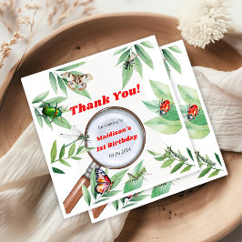 Bugs & Insekten Vintag Geburtstagsparty Serviette