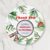 Bugs & Insekten Vintager Junge Geburtstagsparty Geschenkanhänger (Vorderseite)