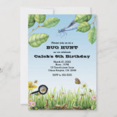 Bugs! Insektenjagd im Freien Geburtstagsparty Einladung (Vorderseite)