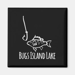 Bugs Island Lake Virginia Fischen Fischhaken Cute Magnet