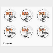 Bugs & Kisses Circle Halloween Stickers (Blatt)