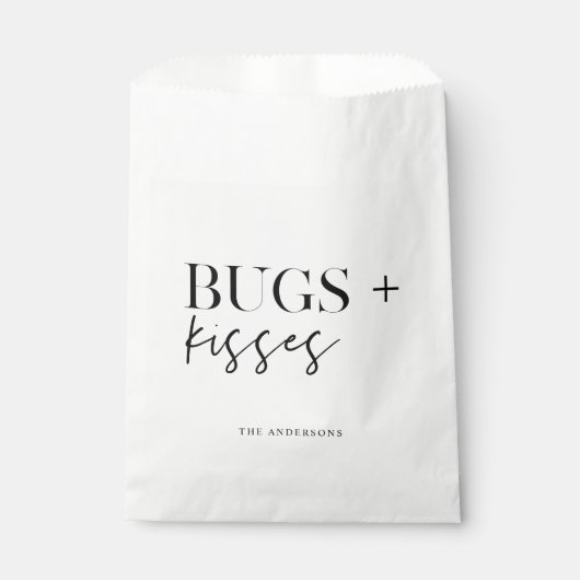 Bugs + Kisses Halloween Geschenktütchen (Vorderseite)
