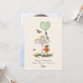 Bugs & Kisses Mushroom Classroom Valentine Karte (Vorderseite/Rückseite Beispiel)