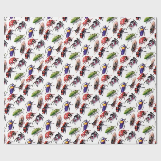 Bugs kriechen überall geschenkpapier (Flach)