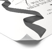 Bugs mit schwarzer Coquette Favoriten Party-Dekora Poster (Ecke)