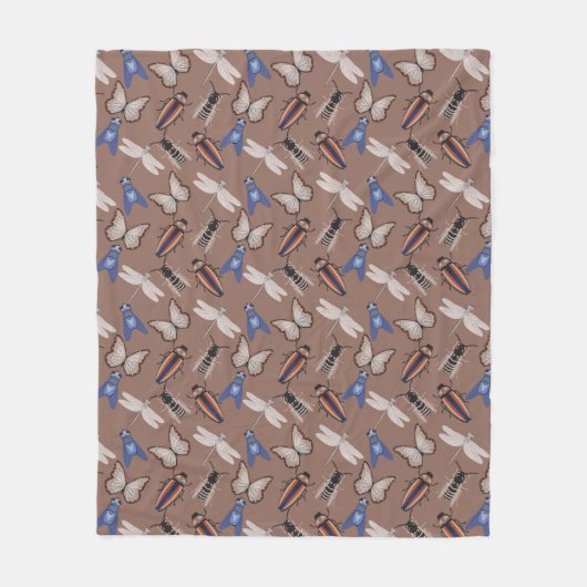 Bugs Pattern Fleecedecke (Vorderseite)