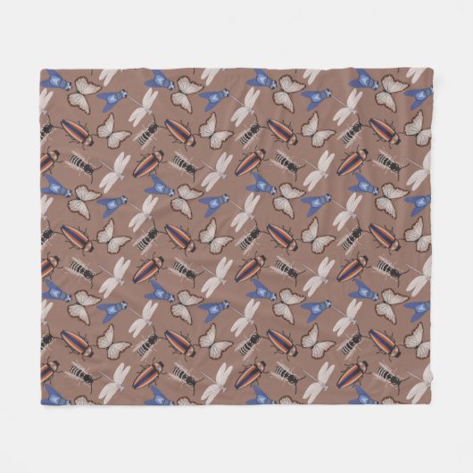 Bugs Pattern Fleecedecke (Vorderseite (Horizontal))