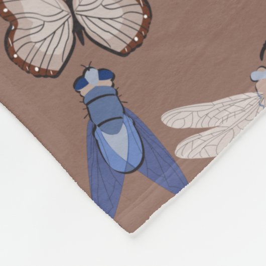 Bugs Pattern Fleecedecke (Ecke)