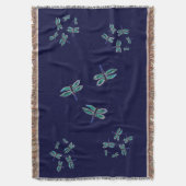 Bugs Pattern tanzen Blaue Libelle Decke (Vorderseite Vertikal)