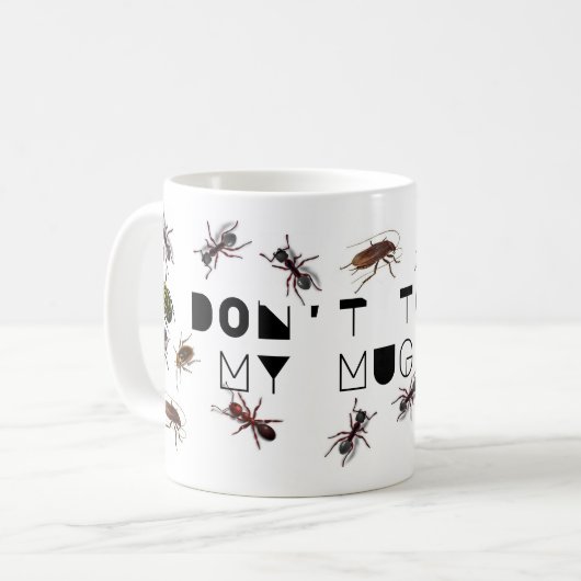 BUGS. ROACHEN, BUGGY KAFFEE TASSE (Vorderseite Links)