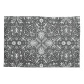 Bugs, schwarz, ganz weiß kissenbezug (Rückseite-Links)