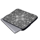 Bugs, schwarz, ganz weiß laptopschutzhülle (Vorne Knopf)