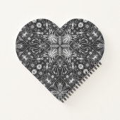 Bugs, schwarz, ganz weiß notizblock (Rückseite)