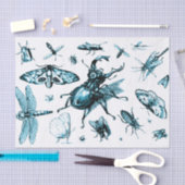 Bugs Schwarz, Grau, Blau Seidenpapier (Handwerk)