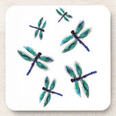 Bugs tanzen Dragonfly Türkis Untersetzer (Vorderseite)
