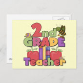 Bugs und Äpfel der zweiten Klasse - Hemden und Ges Postkarte (Vorne/Hinten)