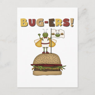 Bugs und Burgers Tshirts und Geschenke Postkarte