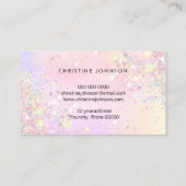 bugsimulierter Glitzer Visitenkarte (Rückseite)