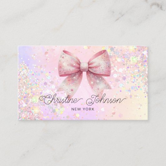 bugsimulierter Glitzer Visitenkarte (Vorderseite)