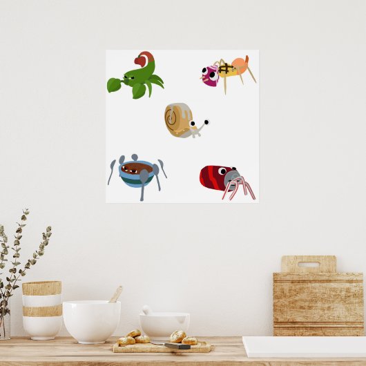 Bugsnax Best of Bugsnax Pack für Fans DM mir wenn Poster (Küche)