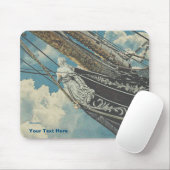 Bugsprietfigur der Barque Elissa Mousepad (Mit Mouse)