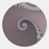 Bugtail - Fraktal-Aufkleber Runder Aufkleber (Vorderseite)