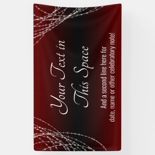 Bugundy Black Ombre-Lichter hinzufügen Ihren benut Banner (Vertikal)