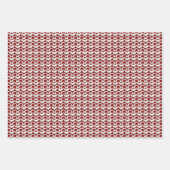 Bugundy Tubular Muster Wrapping Paper Sheets Geschenkpapier Set (Vorderseite 3)