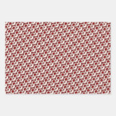 Bugundy Tubular Muster Wrapping Paper Sheets Geschenkpapier Set (Vorderseite 2)