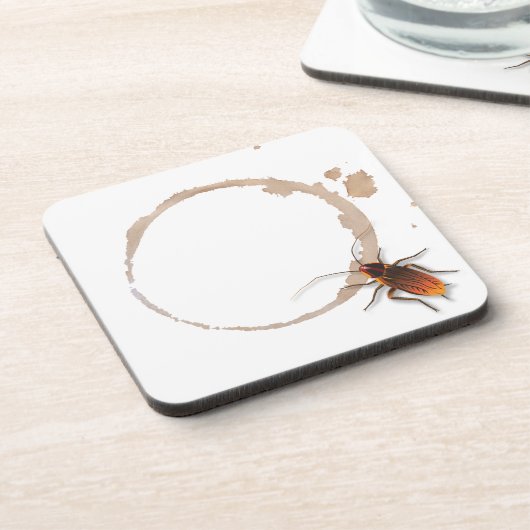 Bugzeez_Icky klebriger Roaches_coffee Ringfleck Getränkeuntersetzer (Linke Seite)