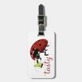 Bugzter - Dame Bug Tasty Gepäckanhänger (Vorderseite vertikal)