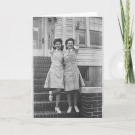 Buh-Bye Good Bye Farewell Pension Bon Voyage Karte