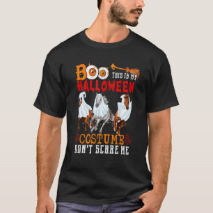 Buh Das ist mein Halloween-Kostüm Drei Pferde Buh T-Shirt