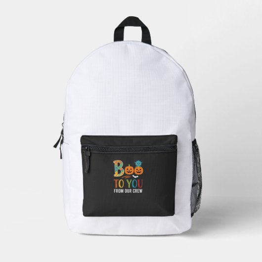 Buh dir Halloween-Crew-Design_1 Bedruckter Rucksack (Vorderseite)