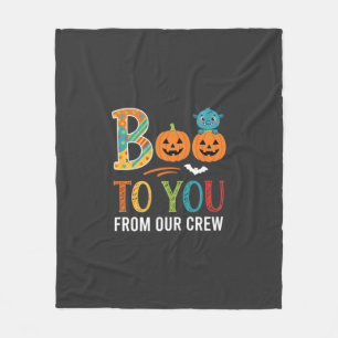Buh dir Halloween-Crew-Design_1 Fleecedecke