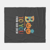 Buh dir Halloween-Crew-Design_1 Fleecedecke (Vorderseite (Horizontal))