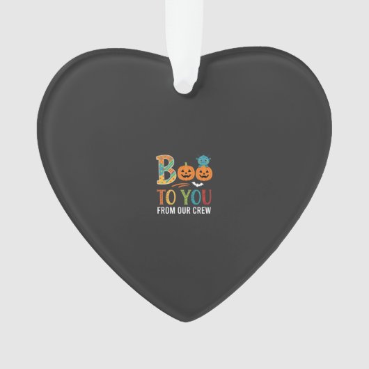 Buh dir Halloween-Crew-Design_1 Ornament (Vorderseite)