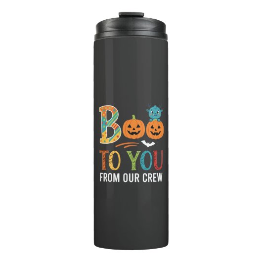Buh dir Halloween-Crew-Design_1 Thermosbecher (Vorderseite)