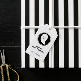 Buh! Frohes Halloween-Geschenk-Anhänger Geschenkanhänger